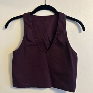 Athleta V-neck cropped tank